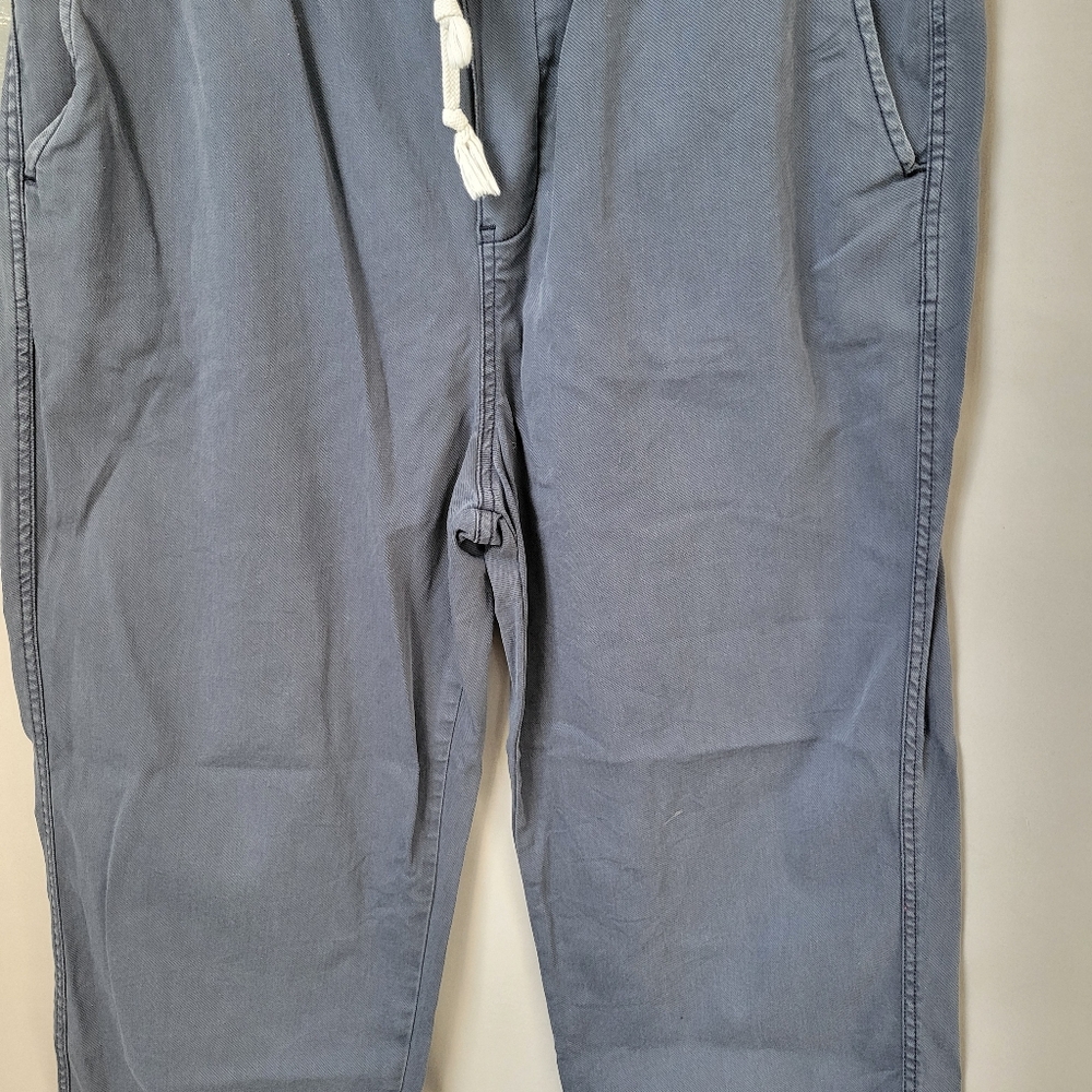 Faherty Essential Drawstring Cotton Modal Linen Blend Pants In Blue L‎ - Picture 4 of 14